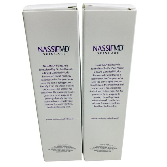 2 Pack Nassif MD Hydro-Screen Cream-To-Oil Body Moisturizer 4 Oz Anti-Aging New - Picture 2 of 3